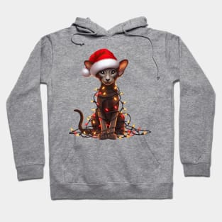 Christmas Oriental Shorthair Cat Hoodie